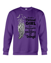 Load image into Gallery viewer, A Granddaughter To A Grandpa With Wings Handheld Gift For Granddaughter Sweatshirt
