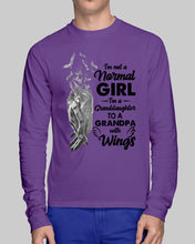 Load image into Gallery viewer, A Granddaughter To A Grandpa With Wings Handheld Gift For Granddaughter Unisex Long Sleeve