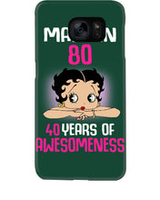 Load image into Gallery viewer, Black Phone Case Made In 80 40 Years In Awesomeness For Friends Phone case
