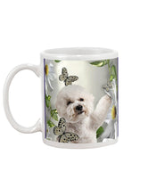 Load image into Gallery viewer, Bichon Frise With Butterflies Simple Custom Design For Dog Lovers Mug
