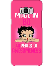 Load image into Gallery viewer, Black Phone Case Made In 80 40 Years In Awesomeness For Friends Phone case
