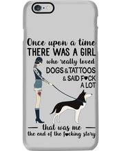 Load image into Gallery viewer, A Girl Really Loved Dogs And Tattoos Unique Custom Design Phone case