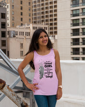 Load image into Gallery viewer, A Granddaughter To A Grandpa With Wings Handheld Gift For Granddaughter Ladies Flowy Tank