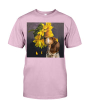Load image into Gallery viewer, Basset Hound With Sunflower Special Custom Design For Dog Lovers Guys Tee