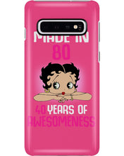 Load image into Gallery viewer, Black Phone Case Made In 80 40 Years In Awesomeness For Friends Phone case