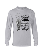 Load image into Gallery viewer, A Granddaughter To A Grandpa With Wings Handheld Gift For Granddaughter Unisex Long Sleeve