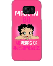 Load image into Gallery viewer, Black Phone Case Made In 80 40 Years In Awesomeness For Friends Phone case