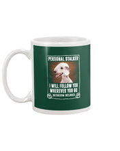 Load image into Gallery viewer, Bedlington Terrier Personal Stalker St. Patrick's Day Printed Mug Mug