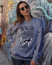 Load image into Gallery viewer, A Girl Really Loved Dogs And Tattoos Unique Custom Design Sweatshirt