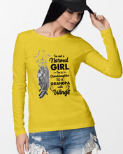 Load image into Gallery viewer, A Granddaughter To A Grandpa With Wings Handheld Gift For Granddaughter Unisex Long Sleeve