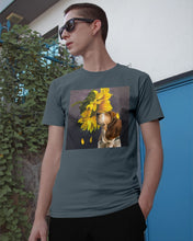 Load image into Gallery viewer, Basset Hound With Sunflower Special Custom Design For Dog Lovers Guys Tee