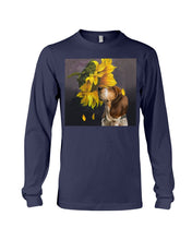 Load image into Gallery viewer, Basset Hound With Sunflower Special Custom Design For Dog Lovers Unisex Long Sleeve