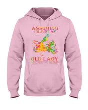 Load image into Gallery viewer, Assuming I'm Just An Old Lady Loves Motorbike For Sport Lovers Hoodie