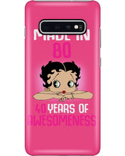Load image into Gallery viewer, Black Phone Case Made In 80 40 Years In Awesomeness For Friends Phone case