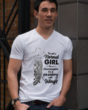 Load image into Gallery viewer, A Granddaughter To A Grandpa With Wings Handheld Gift For Granddaughter Guys V-Neck