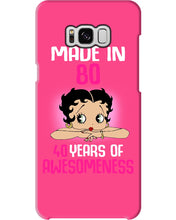 Load image into Gallery viewer, Black Phone Case Made In 80 40 Years In Awesomeness For Friends Phone case