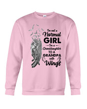 Load image into Gallery viewer, A Granddaughter To A Grandpa With Wings Handheld Gift For Granddaughter Sweatshirt
