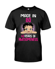 Load image into Gallery viewer, Black Phone Case Made In 80 40 Years In Awesomeness For Friends Guys Tee