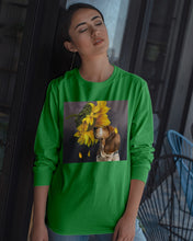 Load image into Gallery viewer, Basset Hound With Sunflower Special Custom Design For Dog Lovers Unisex Long Sleeve