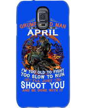 Load image into Gallery viewer, A Grumpy Old Man Was Born In April Will Shoot You For Birthday Gift Phone case