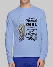 Load image into Gallery viewer, A Granddaughter To A Grandpa With Wings Handheld Gift For Granddaughter Unisex Long Sleeve