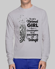 Load image into Gallery viewer, A Granddaughter To A Grandpa With Wings Handheld Gift For Granddaughter Unisex Long Sleeve
