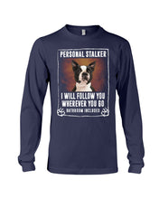Load image into Gallery viewer, Boston Terrier Personal Stalker St. Patrick's Day Printed Mug Unisex Long Sleeve