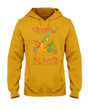 Load image into Gallery viewer, Assuming I'm Just An Old Lady Loves Motorbike For Sport Lovers Hoodie