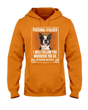 Load image into Gallery viewer, Boston Terrier Personal Stalker St. Patrick's Day Printed Mug Hoodie