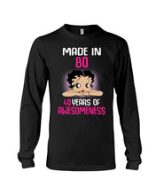 Load image into Gallery viewer, Black Phone Case Made In 80 40 Years In Awesomeness For Friends Unisex Long Sleeve