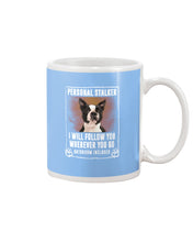 Load image into Gallery viewer, Boston Terrier Personal Stalker St. Patrick's Day Printed Mug Mug