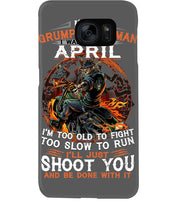 Load image into Gallery viewer, A Grumpy Old Man Was Born In April Will Shoot You For Birthday Gift Phone case