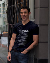 Load image into Gallery viewer, Application To Date My Daughter Funny Gifts Guys V-Neck