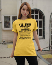 Load image into Gallery viewer, A Spoiled Wife Of An Awesome Grumpy Old Husband Trending Guys Tee