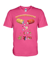 Load image into Gallery viewer, Antifepresants Mushrooms Unique Custom Design For Cute Girls Guys V-Neck