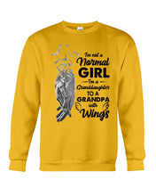Load image into Gallery viewer, A Granddaughter To A Grandpa With Wings Handheld Gift For Granddaughter Sweatshirt