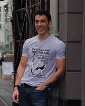 Load image into Gallery viewer, A Girl Really Loved Dogs And Tattoos Unique Custom Design Guys V-Neck