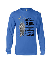 Load image into Gallery viewer, A Granddaughter To A Grandpa With Wings Handheld Gift For Granddaughter Unisex Long Sleeve