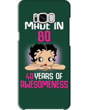 Load image into Gallery viewer, Black Phone Case Made In 80 40 Years In Awesomeness For Friends Phone case