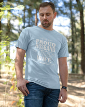 Load image into Gallery viewer, A Proud Husband Of A Freaking Awesome Wife Gift For Family Guys Tee
