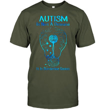 Load image into Gallery viewer, Autism Is Not A Disease It's Borderline Genius Special Custom Design Guys Tee