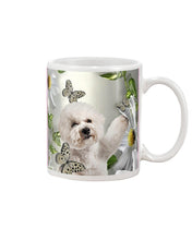 Load image into Gallery viewer, Bichon Frise With Butterflies Simple Custom Design For Dog Lovers Mug
