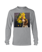 Load image into Gallery viewer, Basset Hound With Sunflower Special Custom Design For Dog Lovers Unisex Long Sleeve