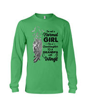 Load image into Gallery viewer, A Granddaughter To A Grandpa With Wings Handheld Gift For Granddaughter Unisex Long Sleeve