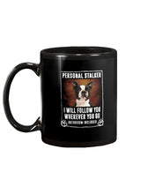 Load image into Gallery viewer, Boston Terrier Personal Stalker St. Patrick's Day Printed Mug Mug