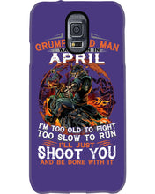 Load image into Gallery viewer, A Grumpy Old Man Was Born In April Will Shoot You For Birthday Gift Phone case