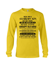 Load image into Gallery viewer, A Stubborn Son Of Freaking Awesome Grumpy Old Mom For Family Unisex Long Sleeve