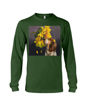Load image into Gallery viewer, Basset Hound With Sunflower Special Custom Design For Dog Lovers Unisex Long Sleeve