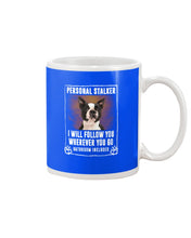 Load image into Gallery viewer, Boston Terrier Personal Stalker St. Patrick's Day Printed Mug Mug