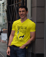 Load image into Gallery viewer, A Girl Really Loved Dogs And Tattoos Unique Custom Design Guys V-Neck